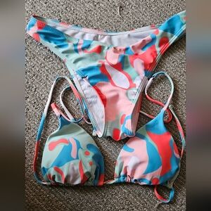 Colorful Abstract Bikini Set
